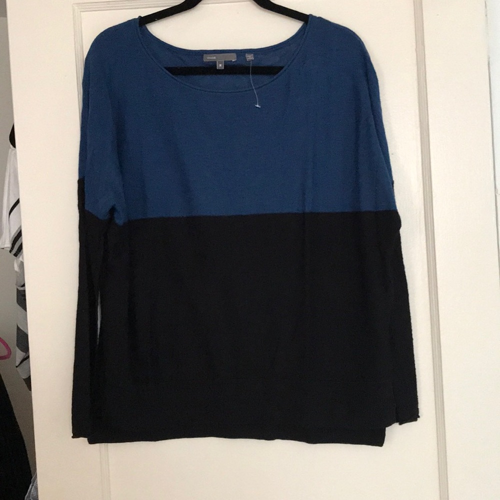 VINCE Colorblock Knit top